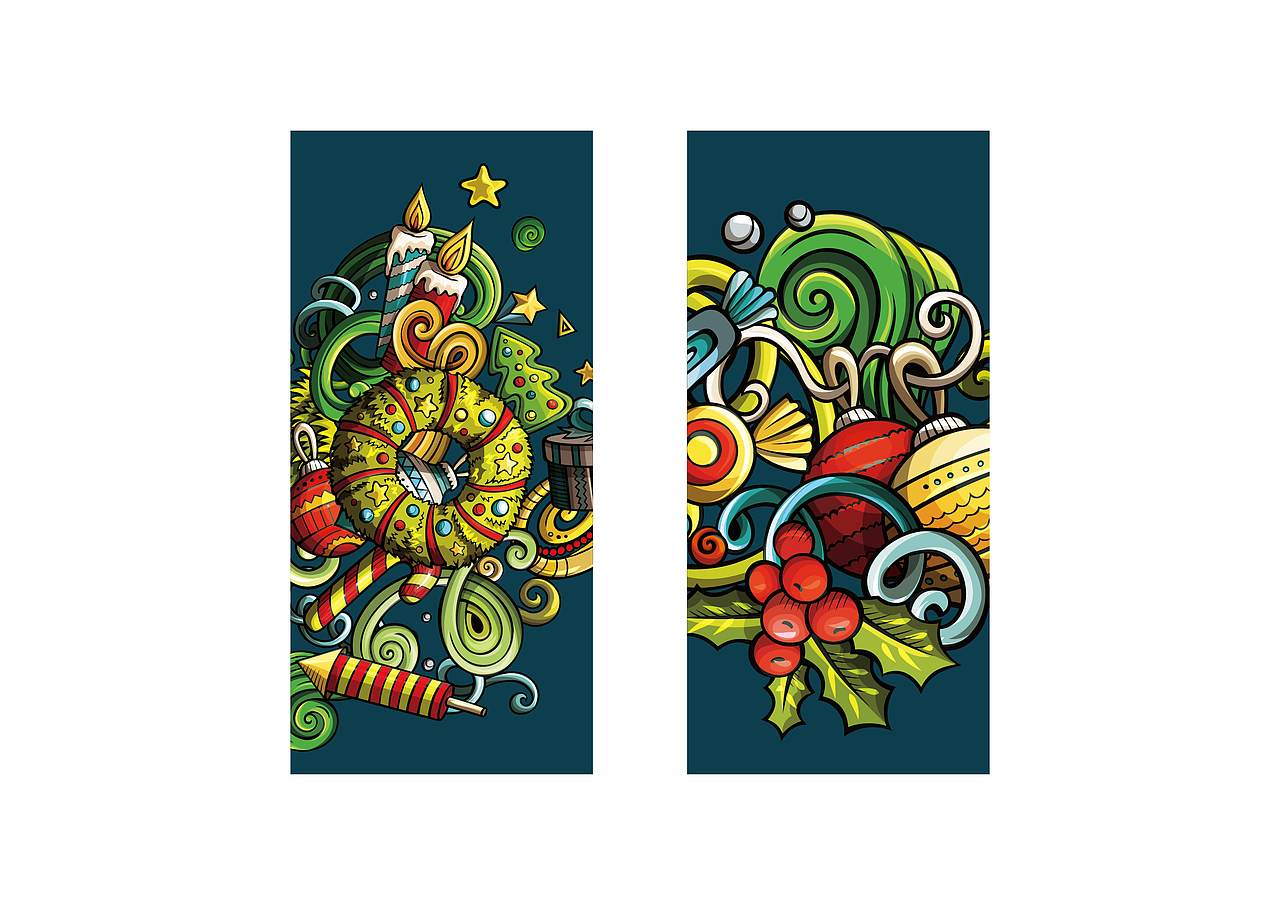 原创怪兽兔IP第6弹插画设计(圣诞系列)