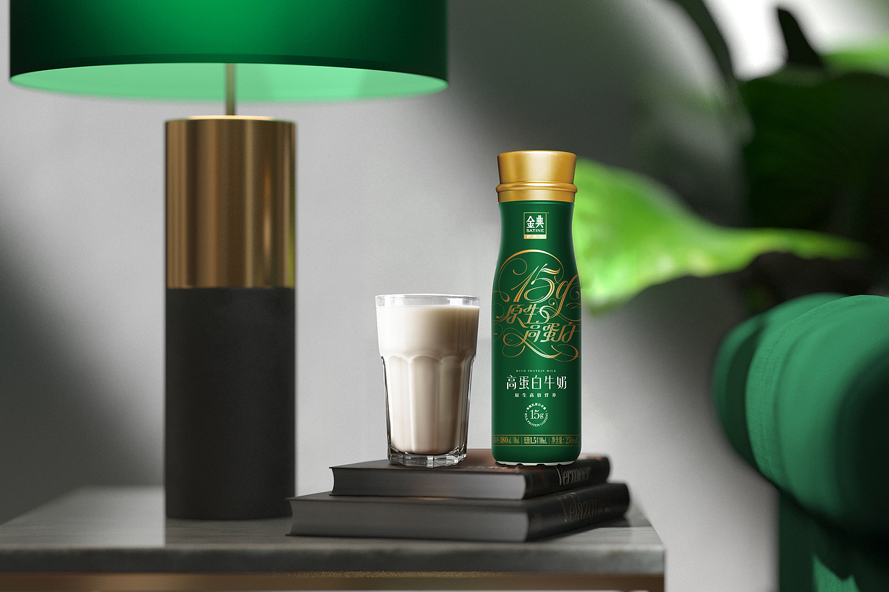 金典--高蛋白牛奶包装