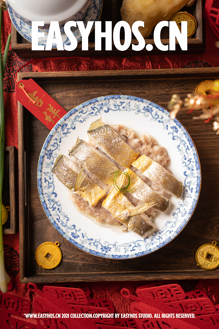 广州美食摄影 | 高端粤式料理 粤菜大师 新年场景布置