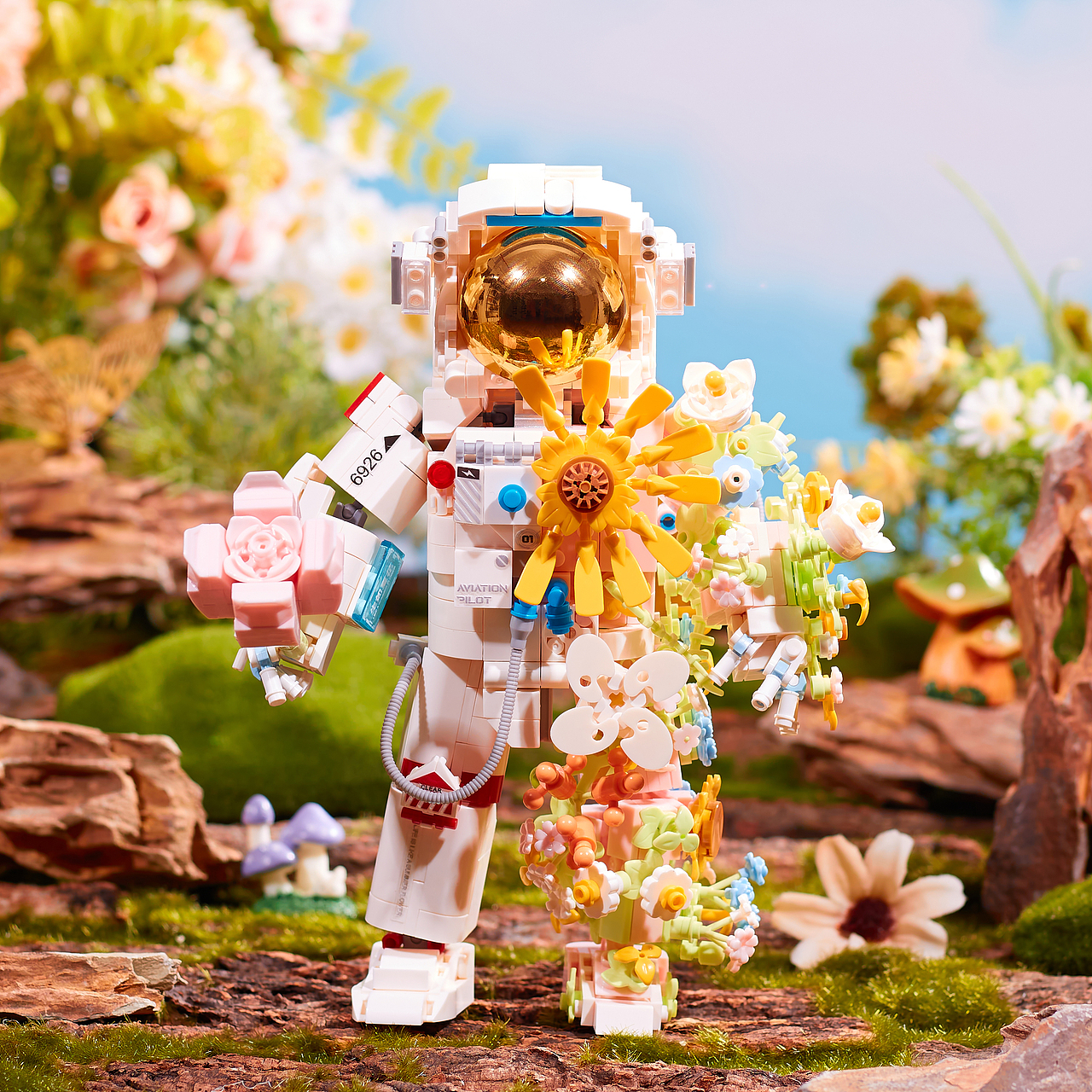 半花宇航員（圖ZMzY3MTI4MzA4） - 產(chǎn)品攝影 - 站酷設(shè)計師路途不坦原創(chuàng)素材 - 站酷ZCOOL