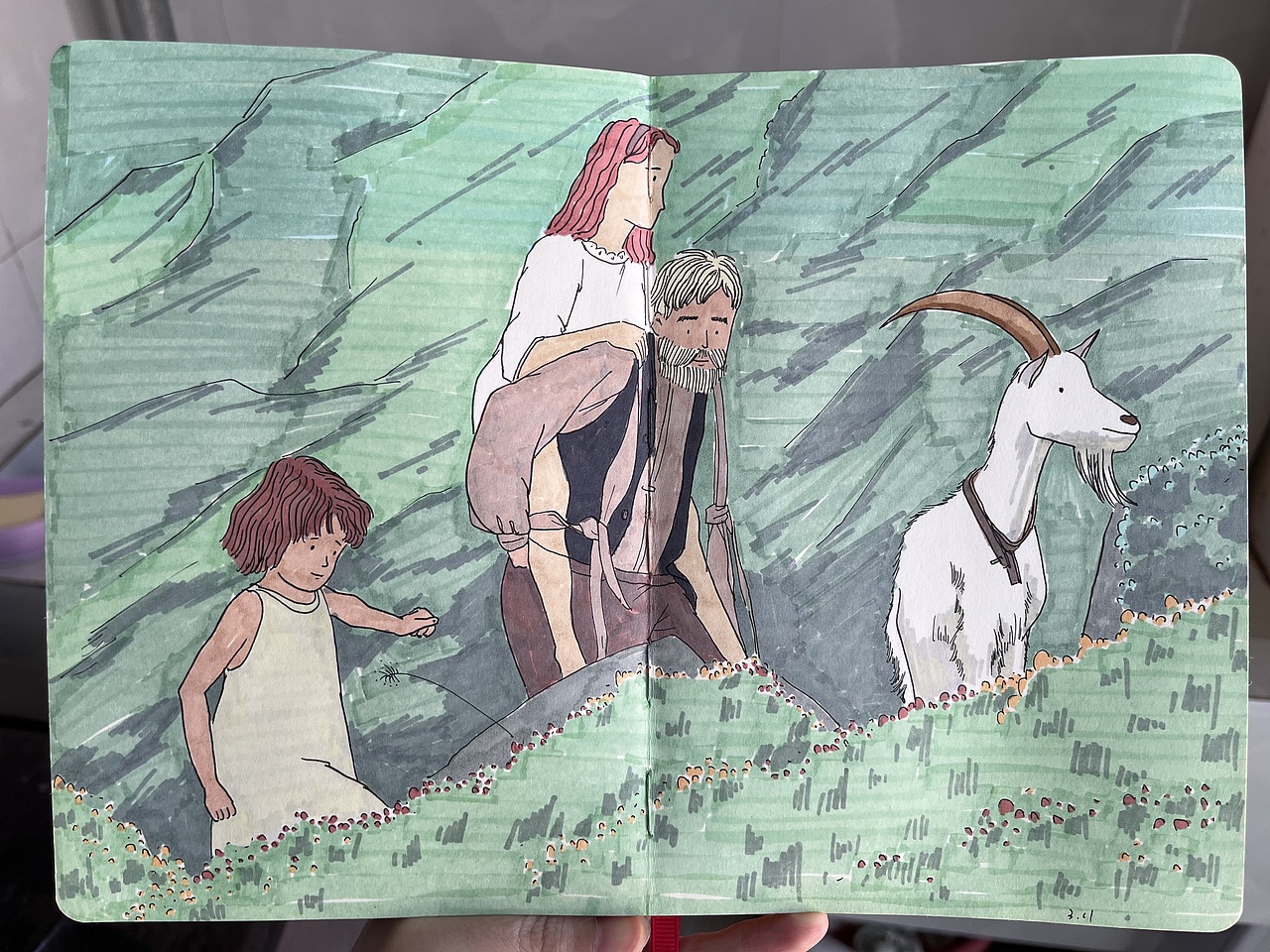 电影名场面之—马克笔绘（图ZMzQxNDQ1NjM2） - 创作习作 - 站酷设计师水漫歌原创素材 - 站酷ZCOOL