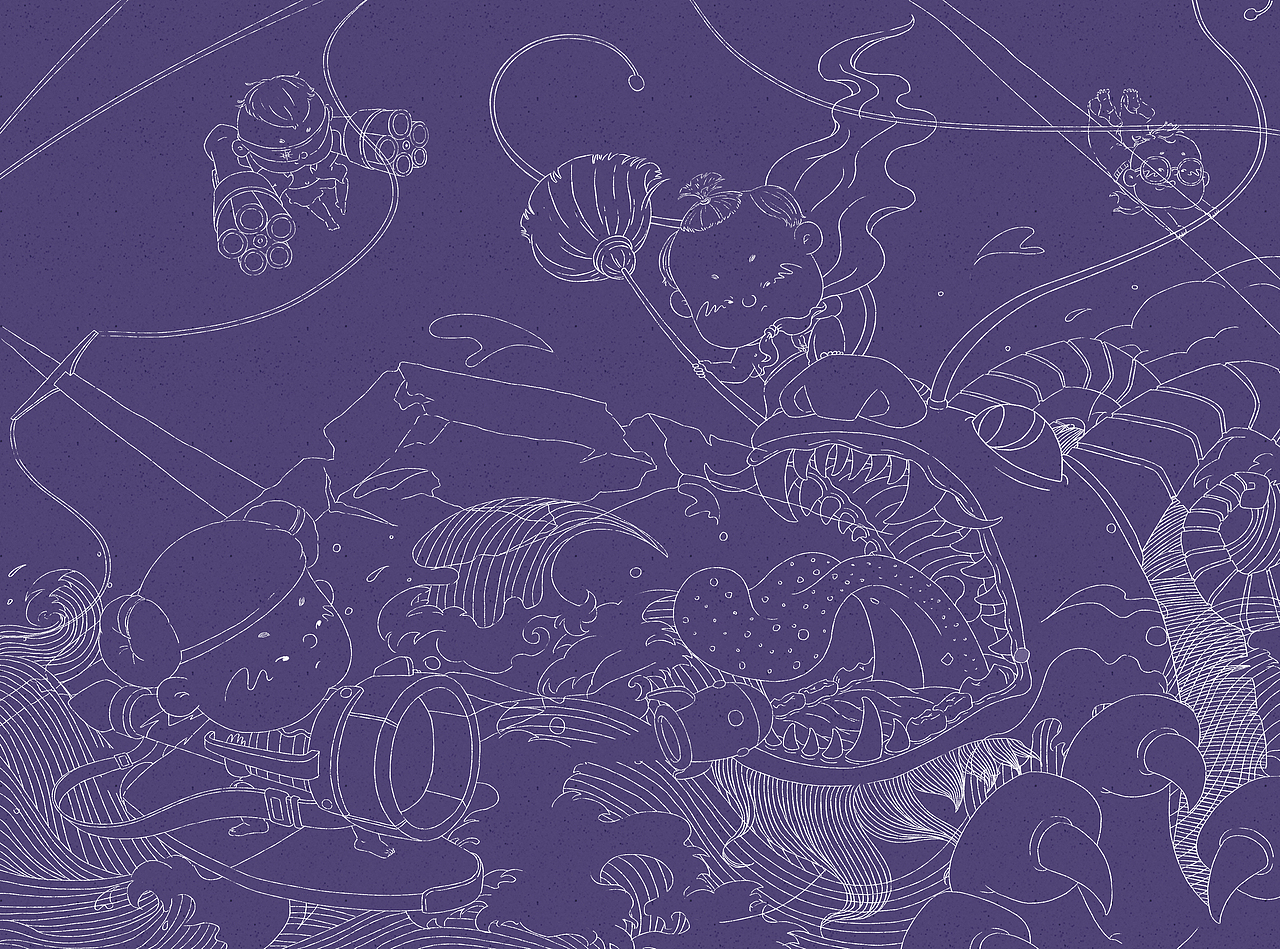 白日梦（图ZMzAxMDQ0OTky） - 儿童插画 - 站酷设计师陈楠MUtouNAN原创素材 - 站酷ZCOOL