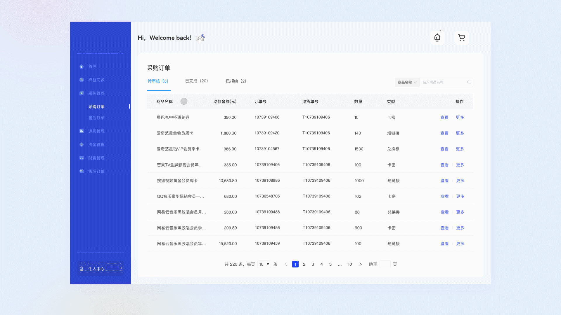 B端-星权益系统SAAS（图ZMzE0MDM1MTY4） - 交互/UE - 站酷设计师俊小帅原创素材 - 站酷ZCOOL