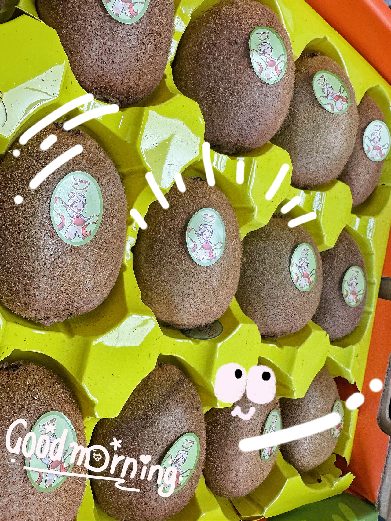 「水果包装及IP设计」红腰鼓猕猴桃，心软桃更甜～（图ZMzU5ODExNzQ4） - IP形象 - 站酷设计师王阿宝原创素材 - 站酷ZCOOL