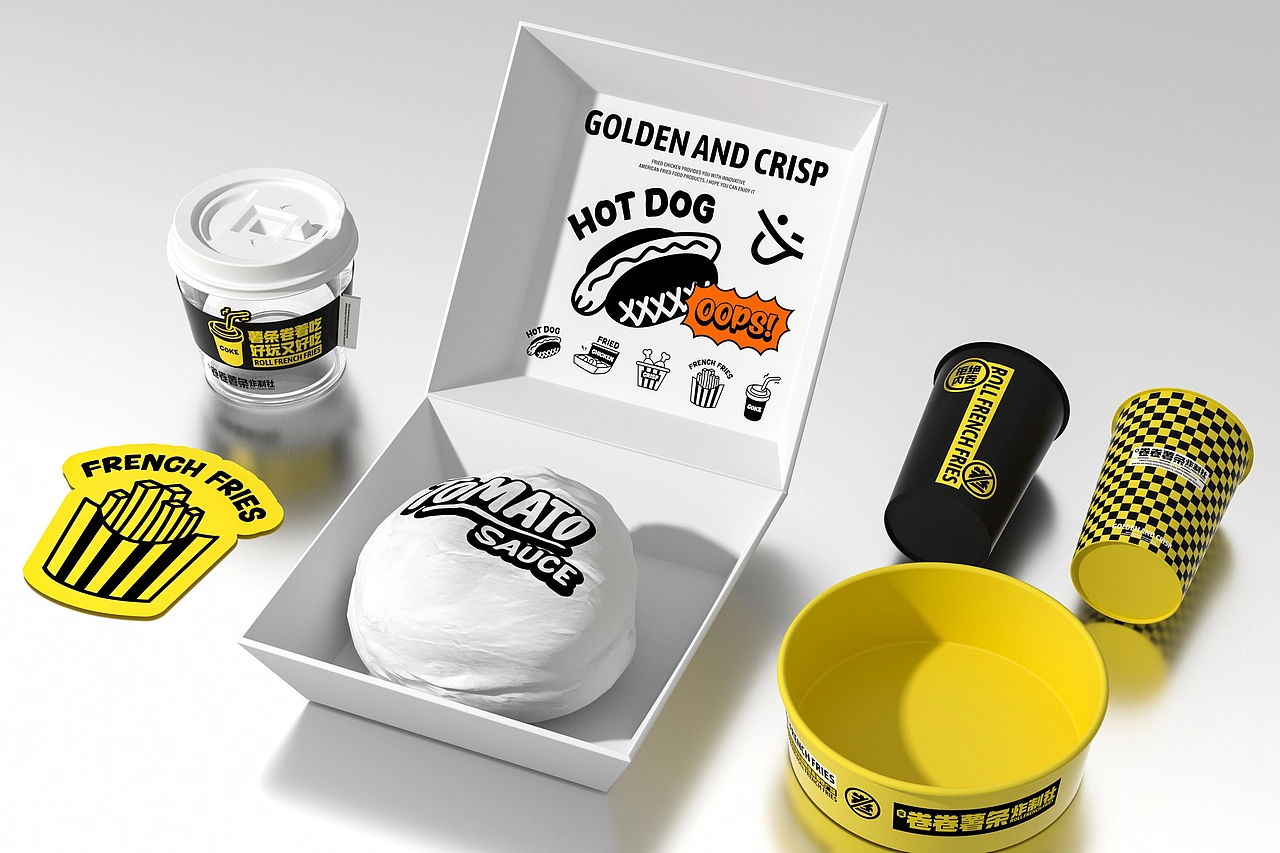 卷卷薯条-餐饮策略视觉设计