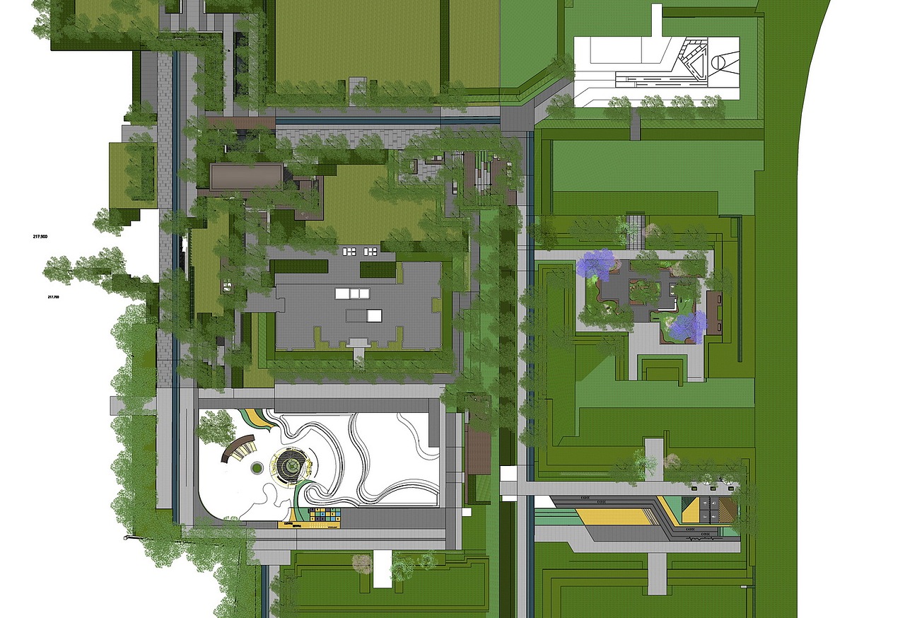 旭辉青林半大区景观SU模型下载（图ZMzE1NDU2Nzgw） - 景观设计 - 站酷设计师素模网原创素材 - 站酷ZCOOL