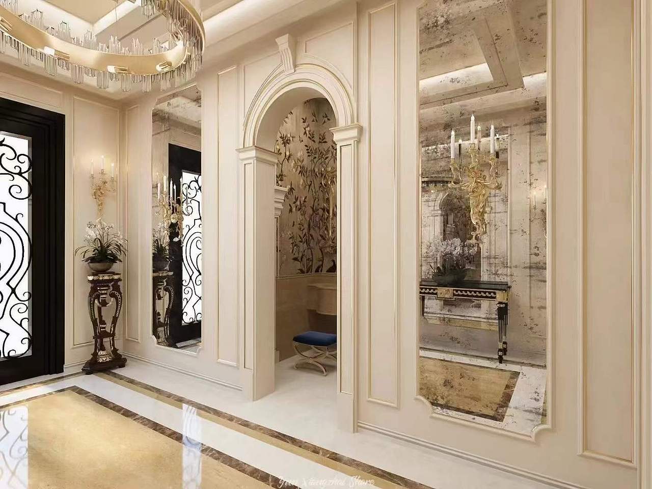 照着这种法式轻奢装分分钟杂志封面效果