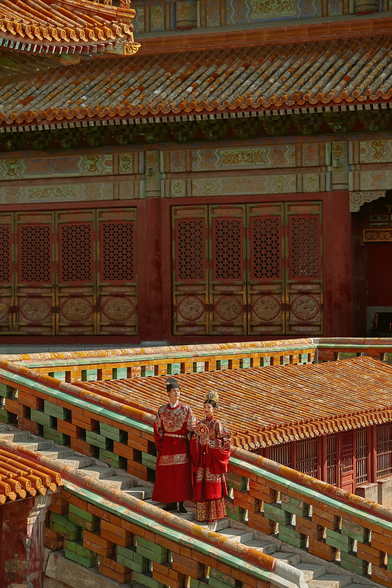 我妈说:故宫汉服婚纱照就是这么霸气养眼