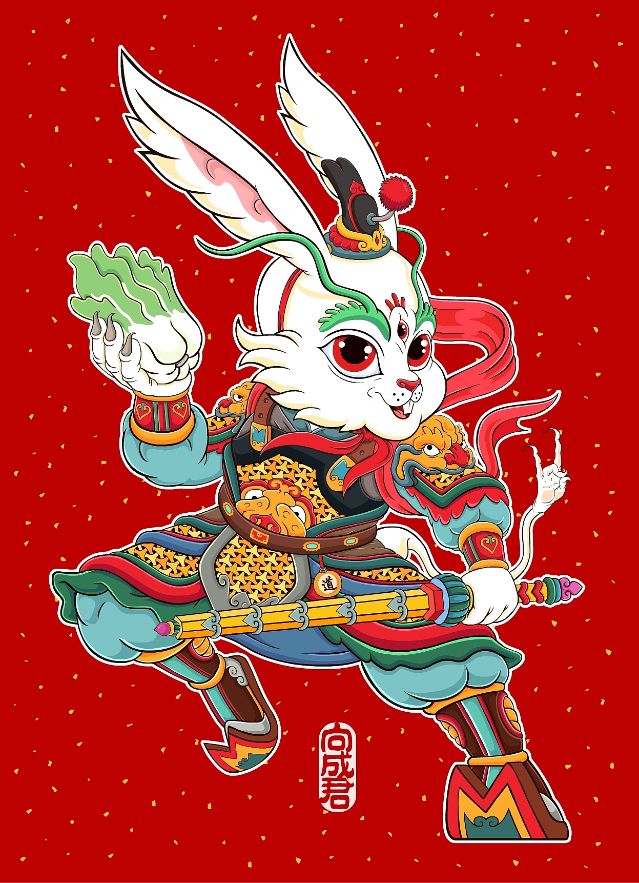 向成君原创画-《十二生肖门神》（图ZMzE3NDgxMDMy） - 商业插画 - 站酷设计师向成君原创素材 - 站酷ZCOOL