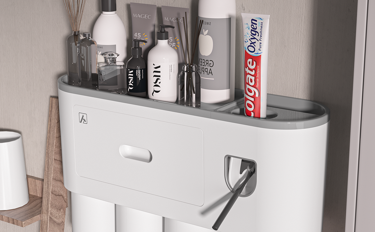 牙刷架渲染【合作】