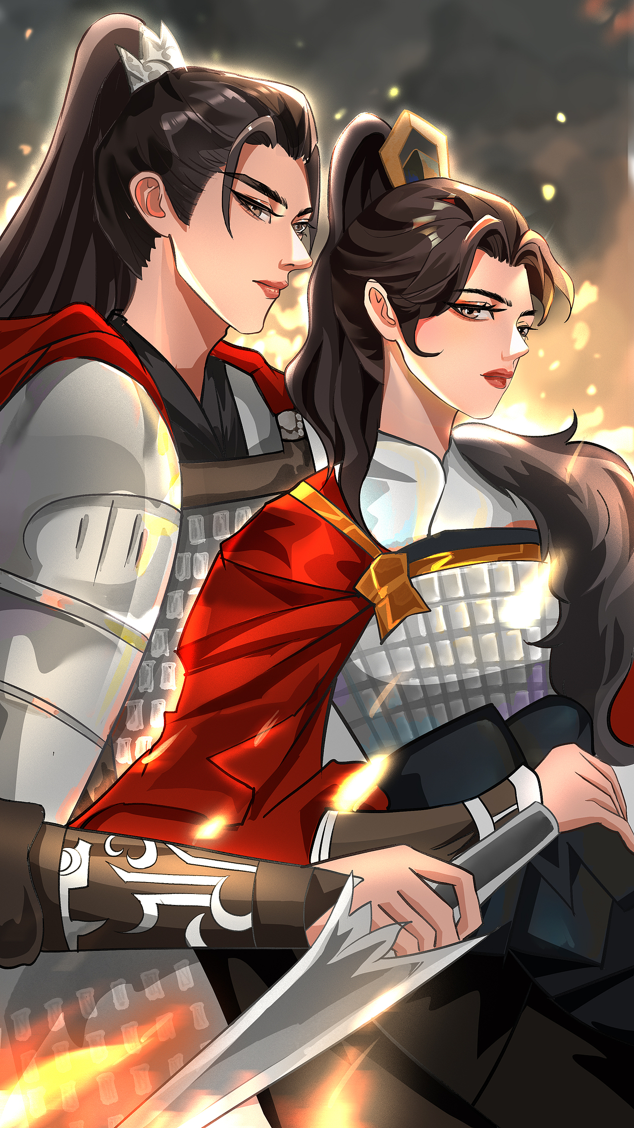 人物CP插画练习（图ZMzU0NTYwNjI0） - 创作习作 - 站酷设计师画画的卢西原创素材 - 站酷ZCOOL