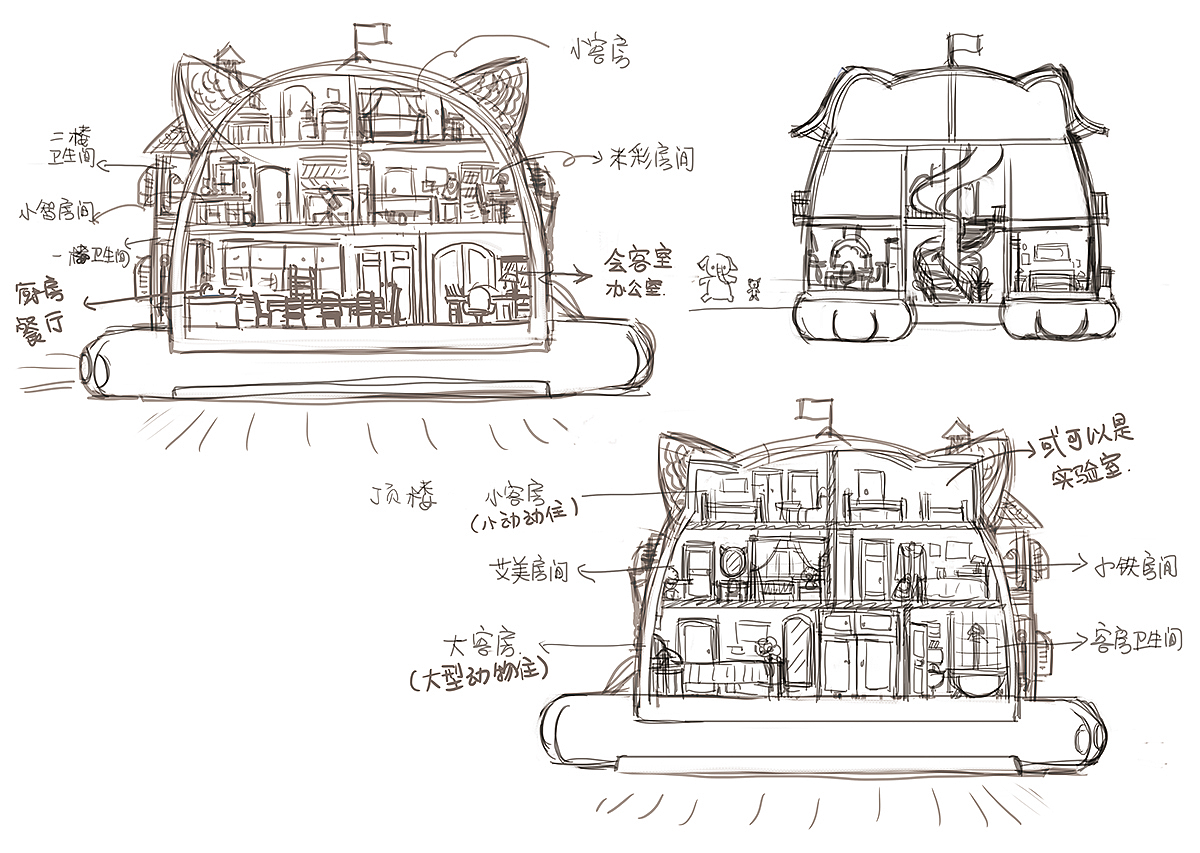 解忧喵喵旅行社童书系列插画解封啦（1-2集节选）（图ZMzQ5NDc0Mjc2） - 儿童插画 - 站酷设计师DesignerLu原创素材 - 站酷ZCOOL