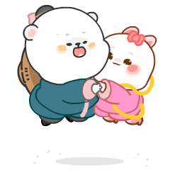 懒熊熊与兔蛮蛮20+中秋节插图（图ZMzE1MjIyNzc2） - 网络表情 - 站酷设计师黄大大仙原创素材 - 站酷ZCOOL