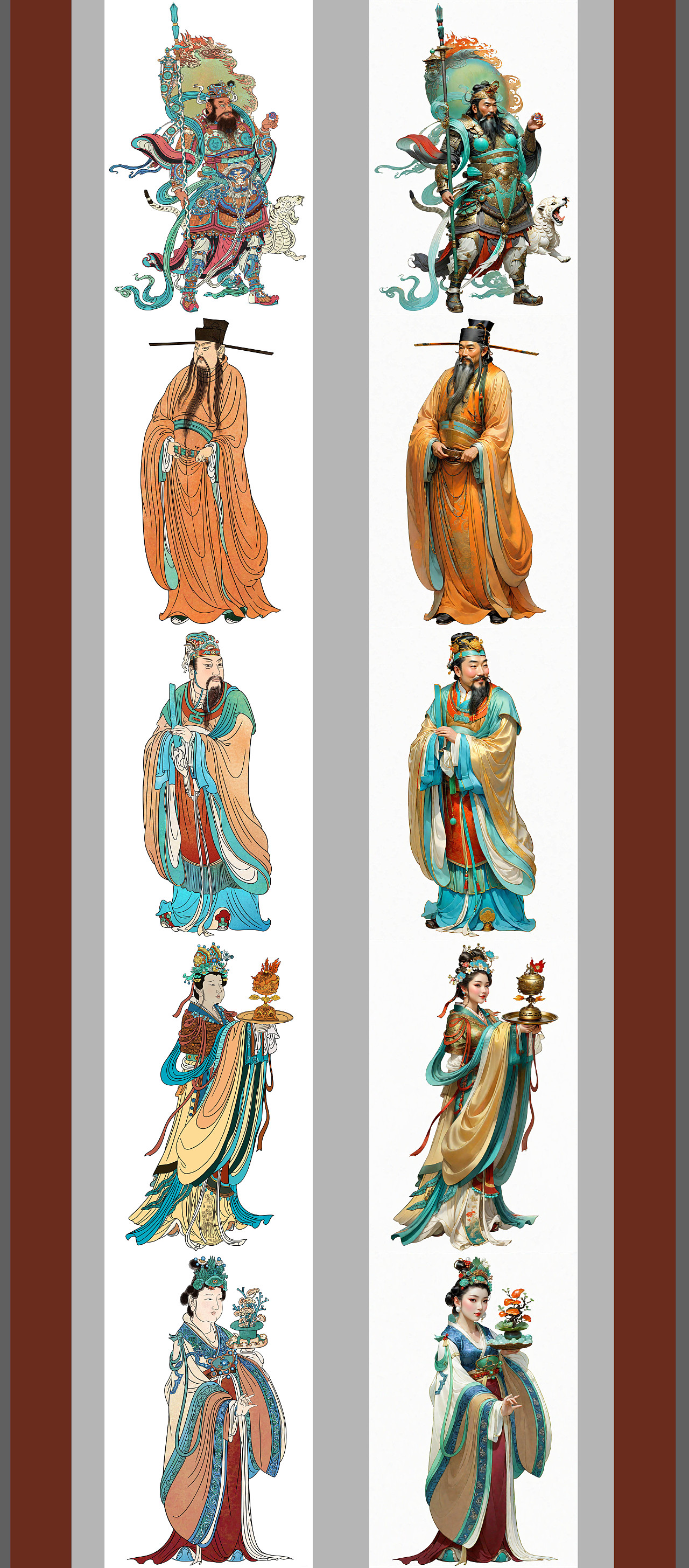 朝元群仙 赛博集结（图ZMzU4NTE3Njg4） - AI作品 - 站酷设计师鲨鱼丹原创素材 - 站酷ZCOOL