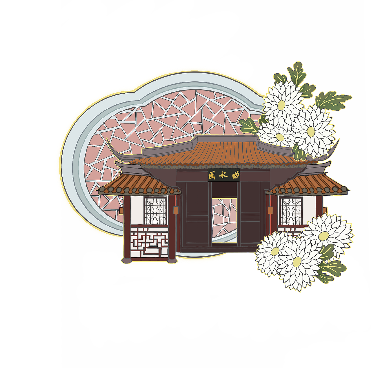 古建园林logo设计系列_我想吃肥牛盖浇饭-站酷zcool