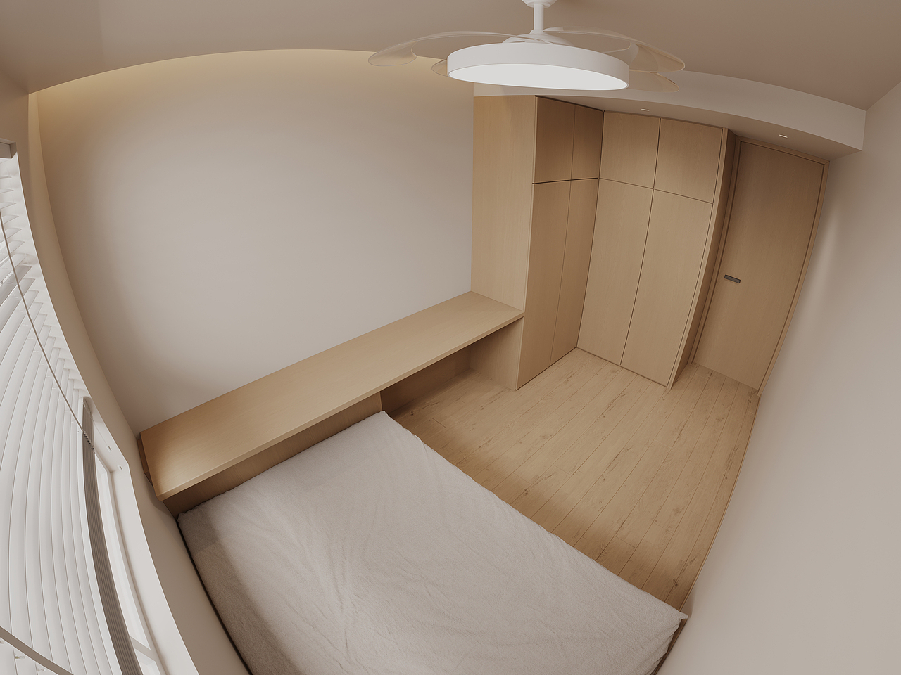 👆鱼眼：北向次卧