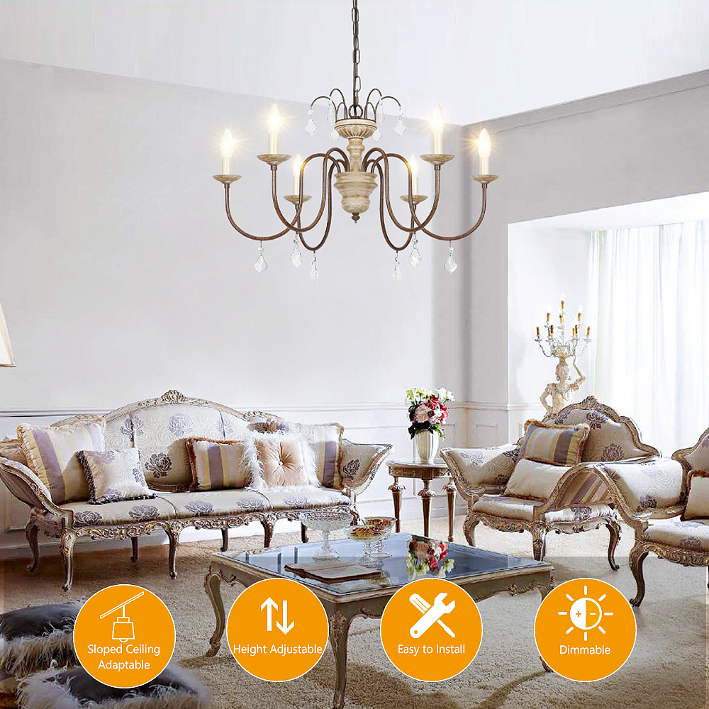 欧美复古吊灯吸顶灯亚马逊主图