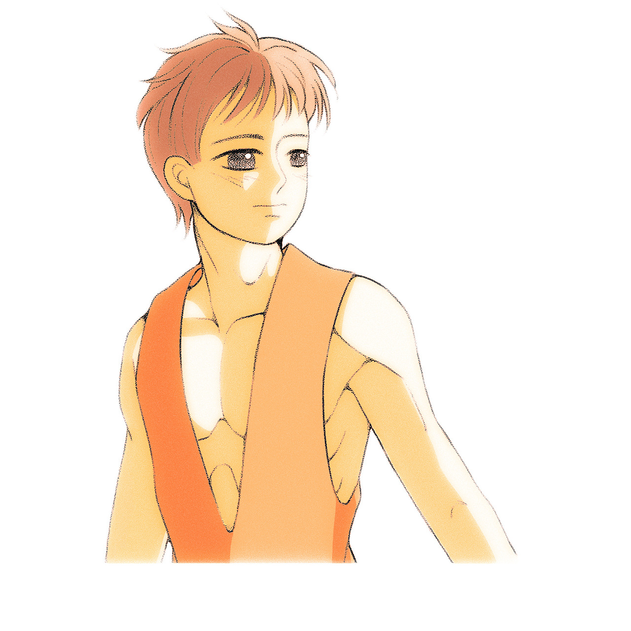 落(附線稿) 【挑戰(zhàn)百變頭像 第二十七張】（圖ZMzQxMjY4Njk2） - 創(chuàng)作習作 - 站酷設計師冰藍茉莉原創(chuàng)素材 - 站酷ZCOOL