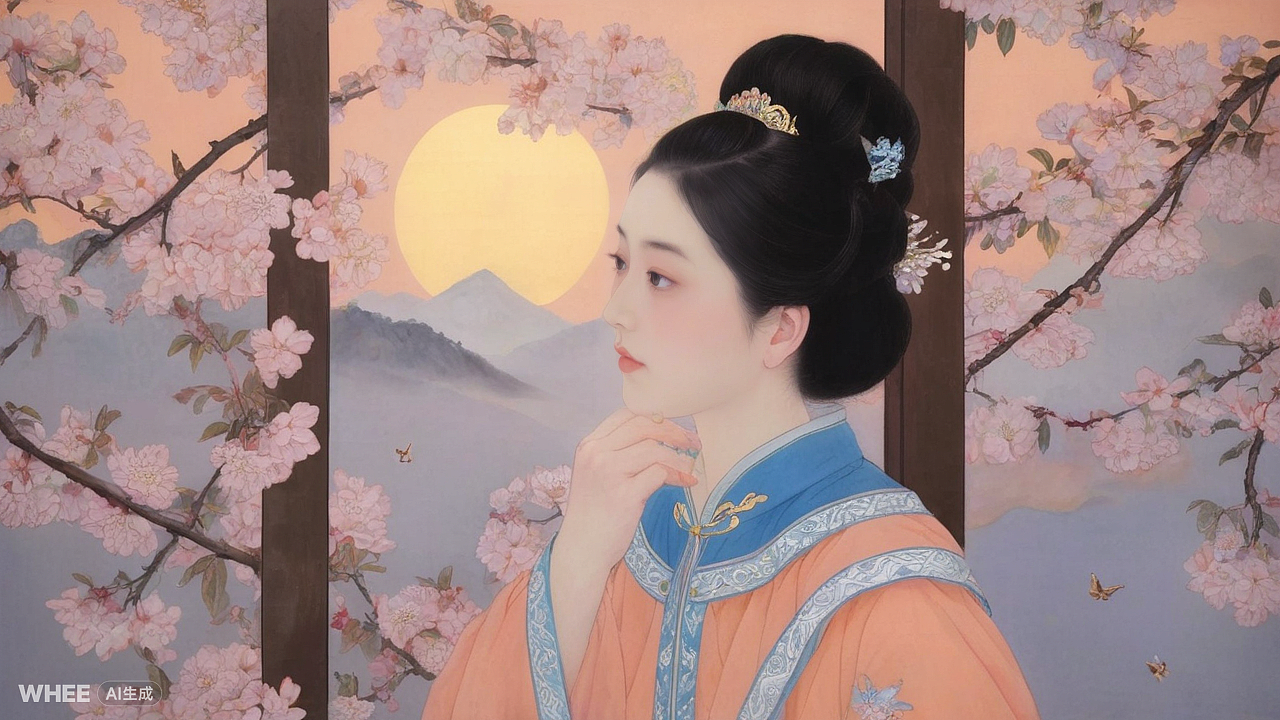 春日 赏花（图ZMzYzODM1NTY4） - AI作品 - 站酷设计师养喵的宅小喵原创素材 - 站酷ZCOOL