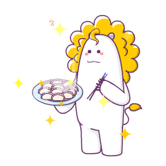 麻杆儿优小鹿与萌墩儿优小狮 表情包(动态)