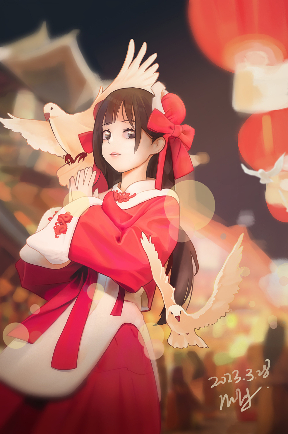2023.3.28-闹市少女（图ZMzM1Nzc5ODcy） - 创作习作 - 站酷设计师有着春天的咸鱼原创素材 - 站酷ZCOOL