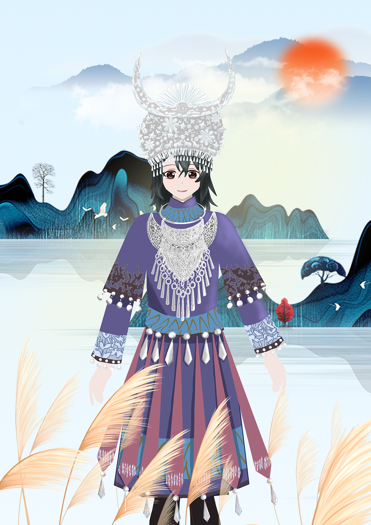 苗族（图ZMzYyMjU3Mjgw） - 其他动漫 - 站酷设计师辣炒卷心菜原创素材 - 站酷ZCOOL