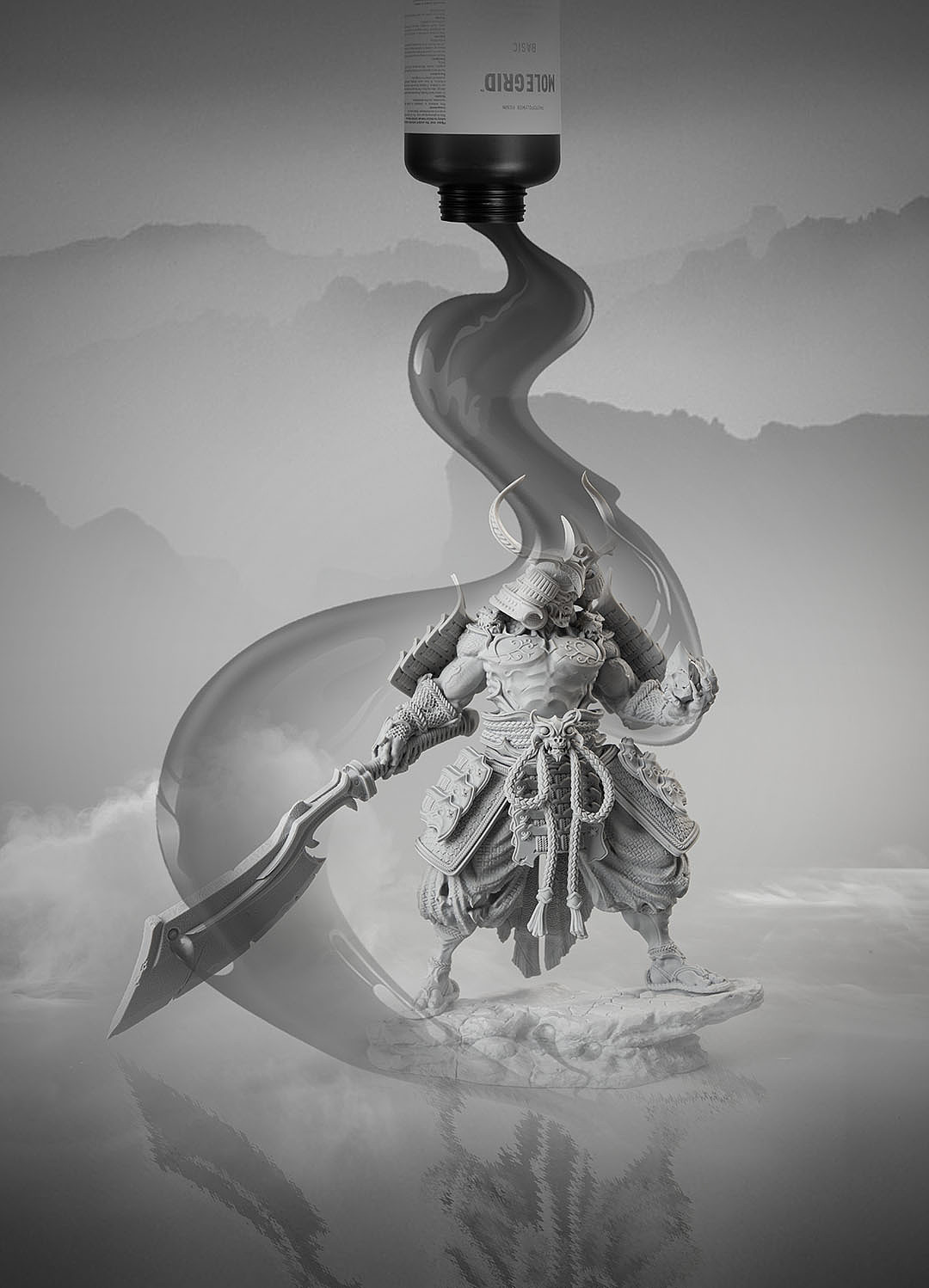 山水意境产品海报（图ZMzAxMDY2MDMy） - 海报 - 站酷设计师POP视戒原创素材 - 站酷ZCOOL