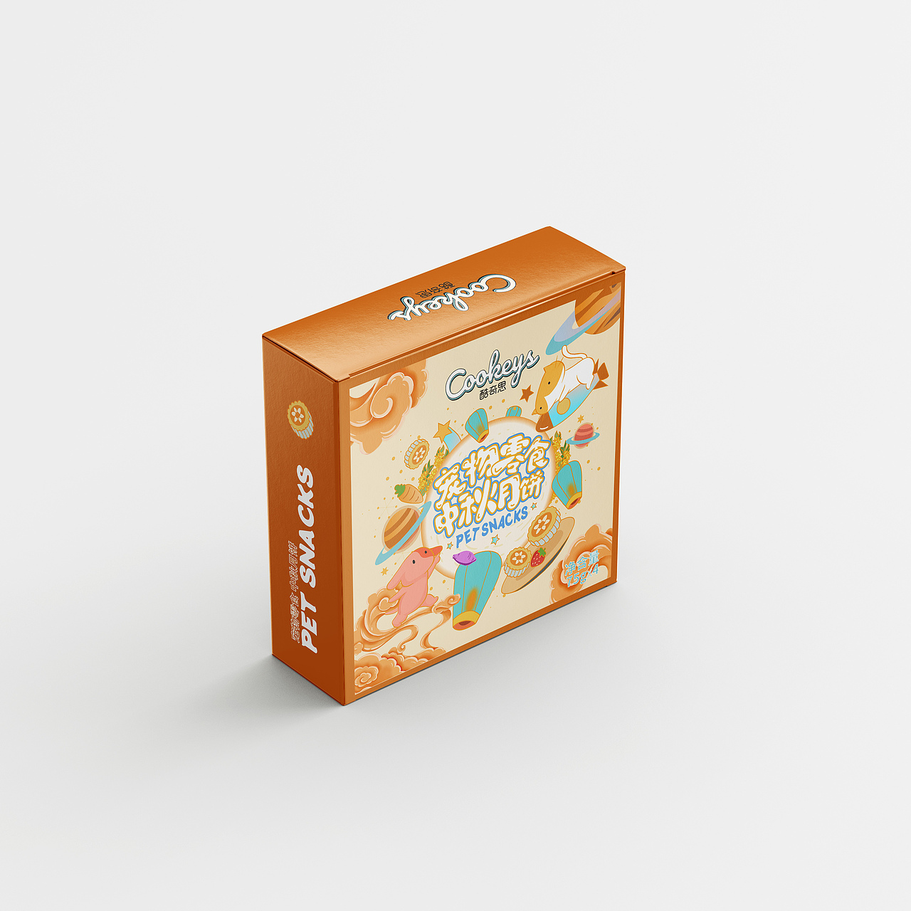 宠物零食中秋月饼包装盒设计 宠物零食包装设计
