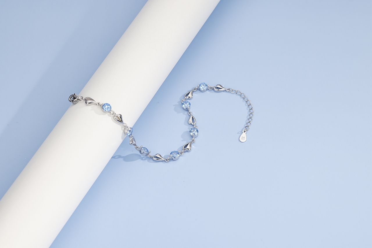  银饰品手链手镯银饰品首饰拍摄/电商静物产品拍照