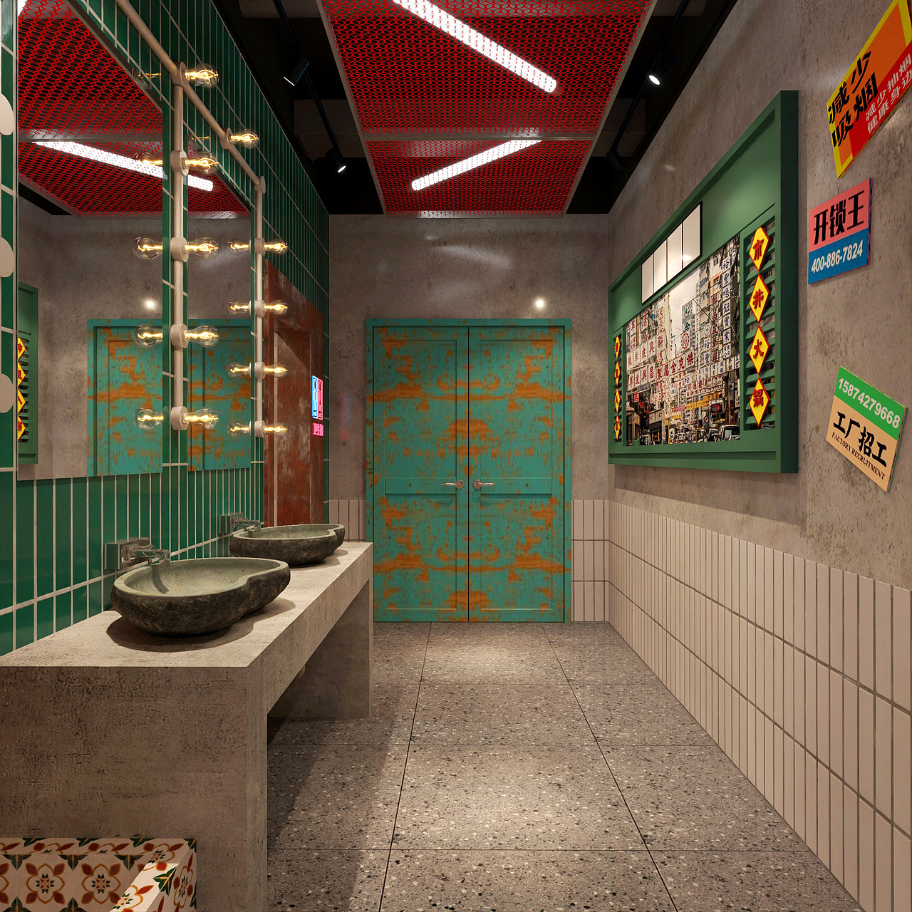 怀旧风格火锅店