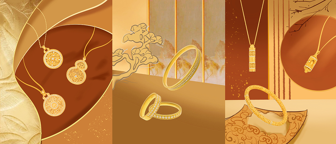 明牌珠宝传家金 ✖ INLIGHT l 海报图平面摄影（图ZMzE3MTg0MjEy） - 产品摄影 - 站酷设计师INLIGHT光合原创素材 - 站酷ZCOOL