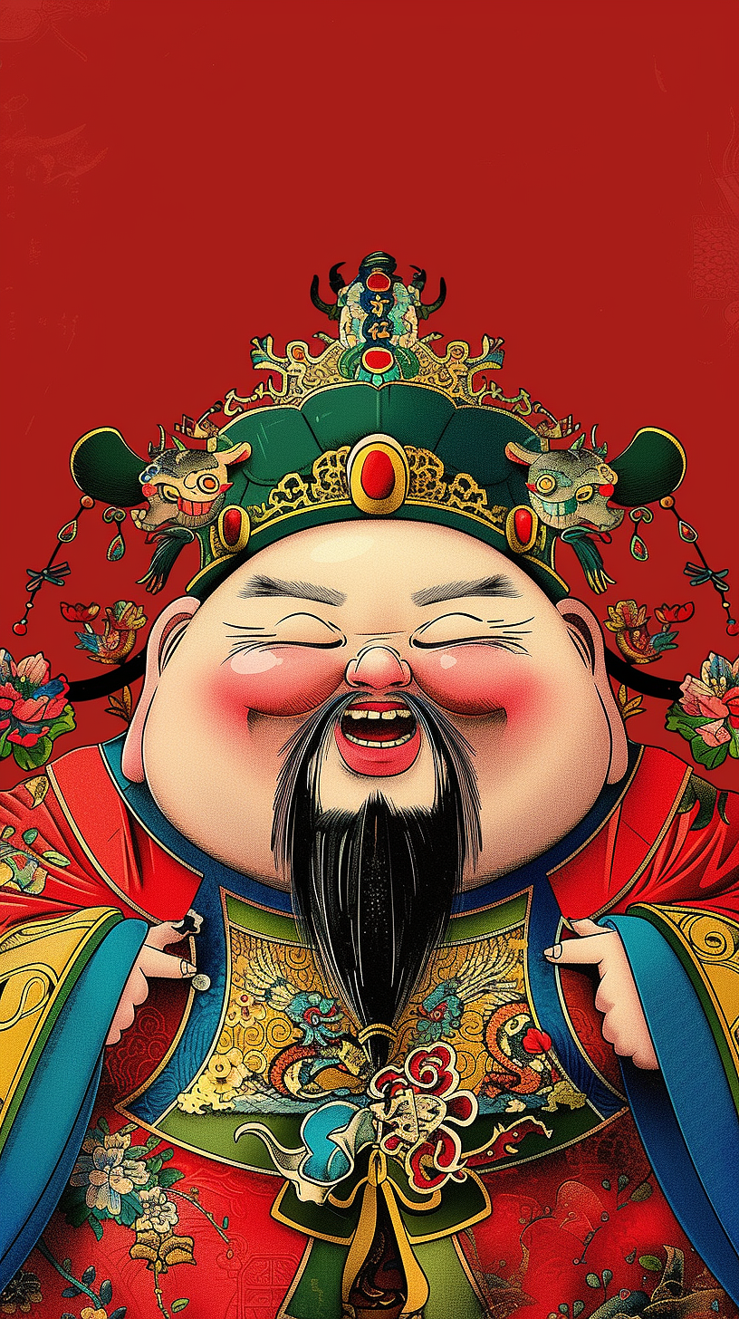 带手势的财神爷（图ZMzYxODIxOTQ0） - AI作品 - 站酷设计师沙漠里的西瓜原创素材 - 站酷ZCOOL