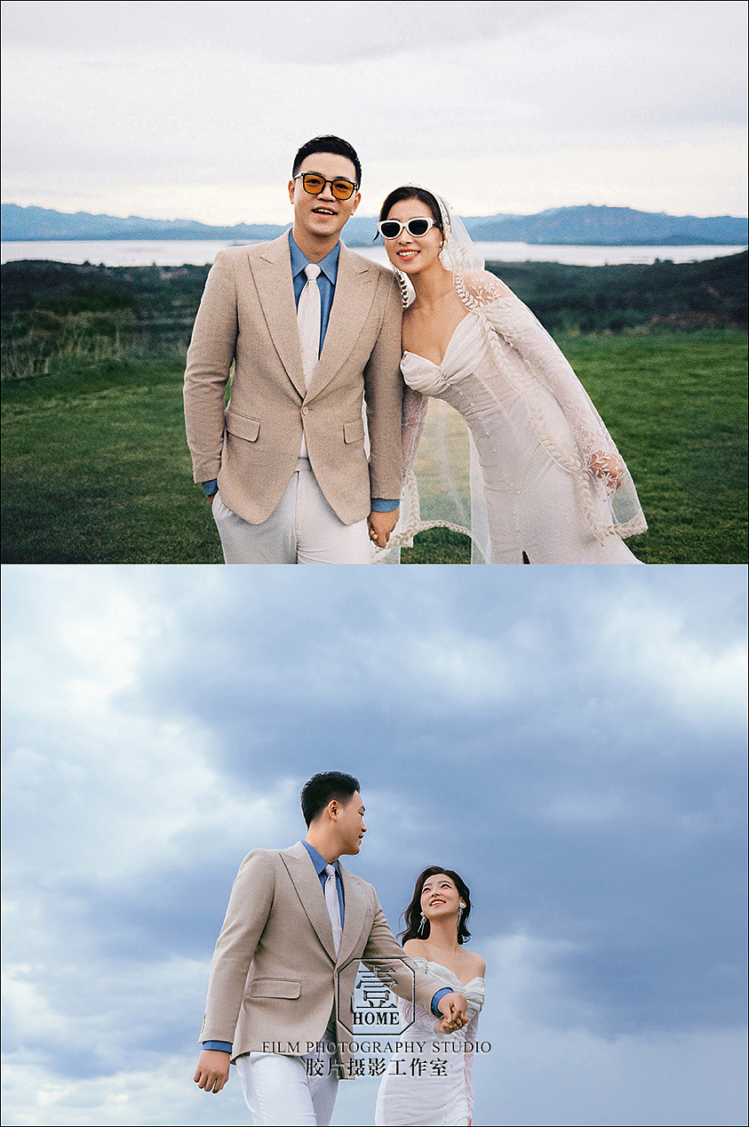 太稀罕这组客片婚纱照了,比样片出片呢