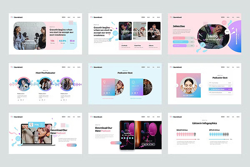 36页炫彩风音乐演唱会活动策划国外PPT模板（图ZMzM0MzA2ODYw） - PPT/Keynote - 站酷设计师爱晴天原创素材 - 站酷ZCOOL