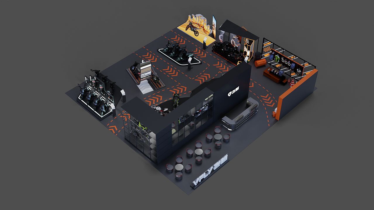 重庆摩博会-飞越展位设计