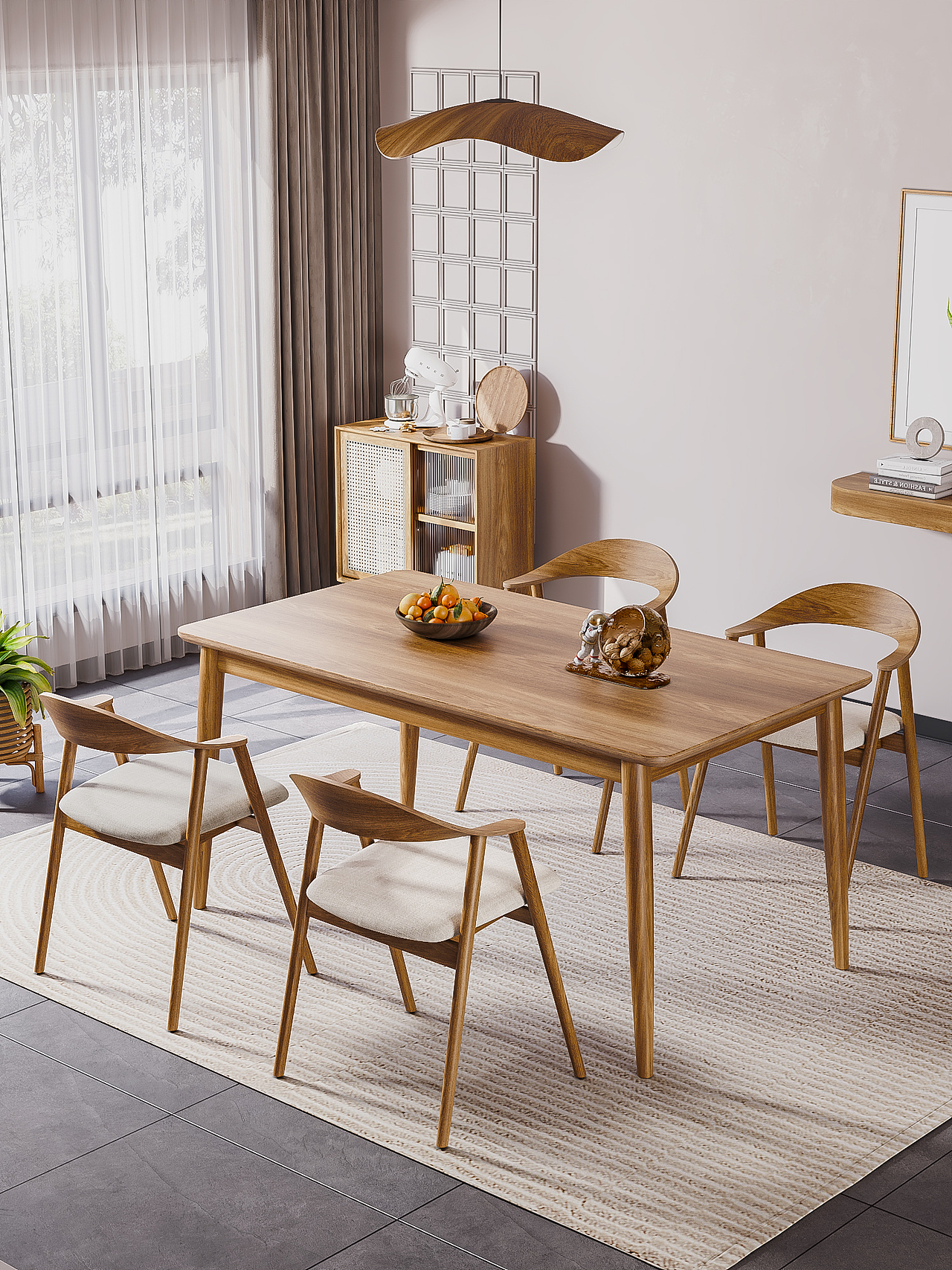 电商实木餐桌表现