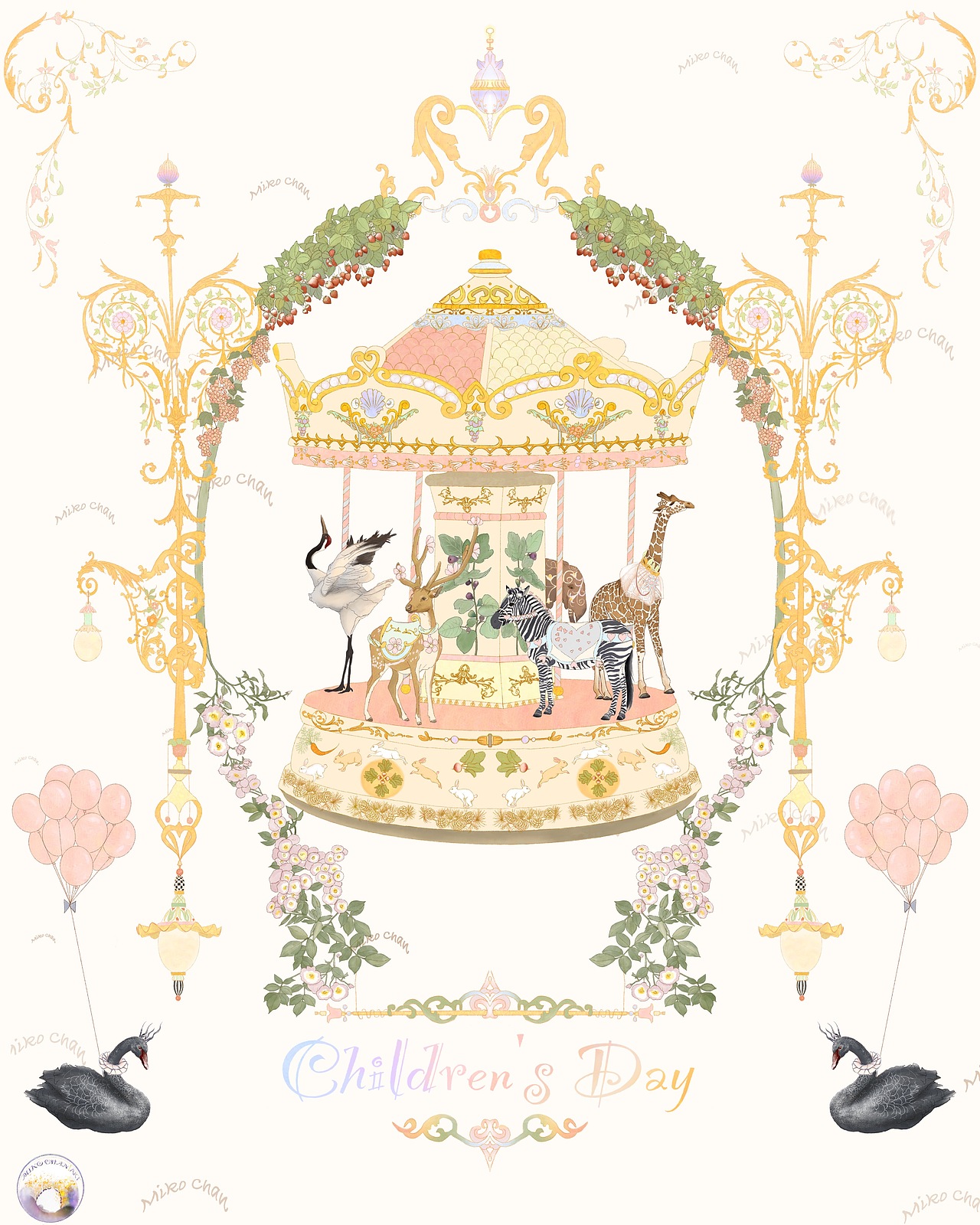 六一兒童節(jié)插畫??（圖ZMzQxODI5NDA0） - 藝術(shù)插畫 - 站酷設(shè)計(jì)師Miko_Chan原創(chuàng)素材 - 站酷ZCOOL