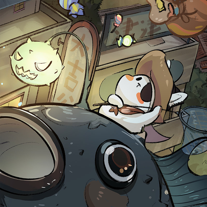 小女巫被抢糖，呜呜呜~万圣节图