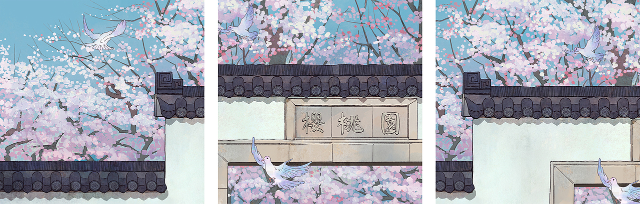 【春】四季美景-二十四节气（春分）（图ZMzQ1MTk1OTA0） - 商业插画 - 站酷设计师萌猫半只原创素材 - 站酷ZCOOL