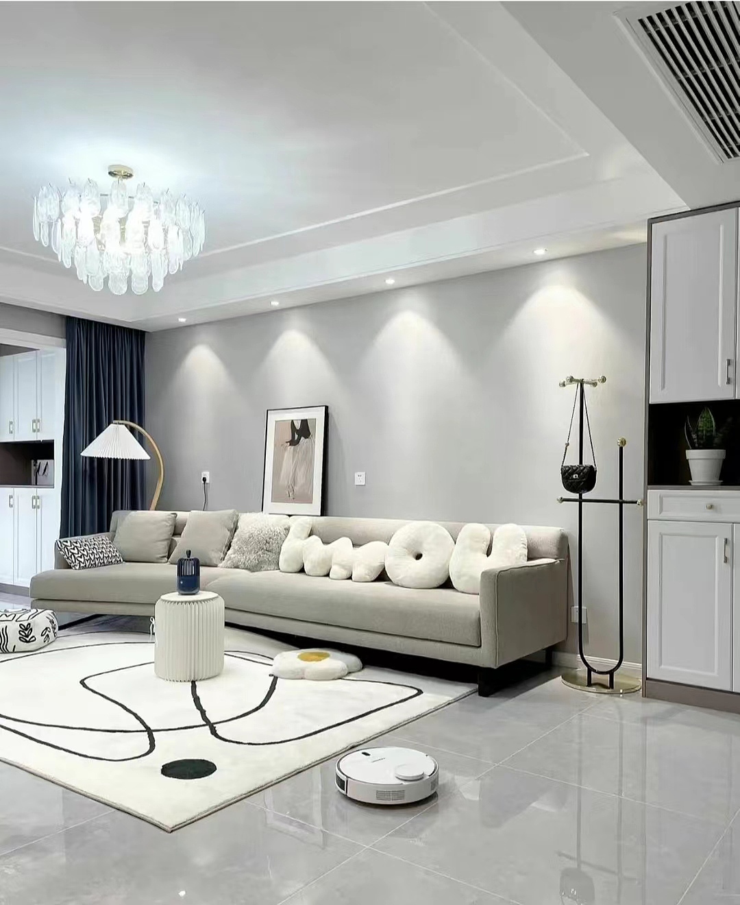 灰色系简约风格设计，轻奢小香风！（图ZMzA3ODU5ODky） - 家装设计 - 站酷设计师效果图小陈原创素材 - 站酷ZCOOL