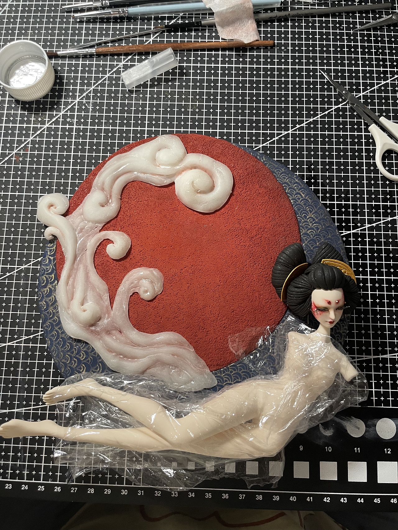 原创粘土作品——花美人系列之《彼岸之魂》（图ZMzQ5NDg1NDQ0） - 手办/模玩 - 站酷设计师西西里的爱美丽原创素材 - 站酷ZCOOL