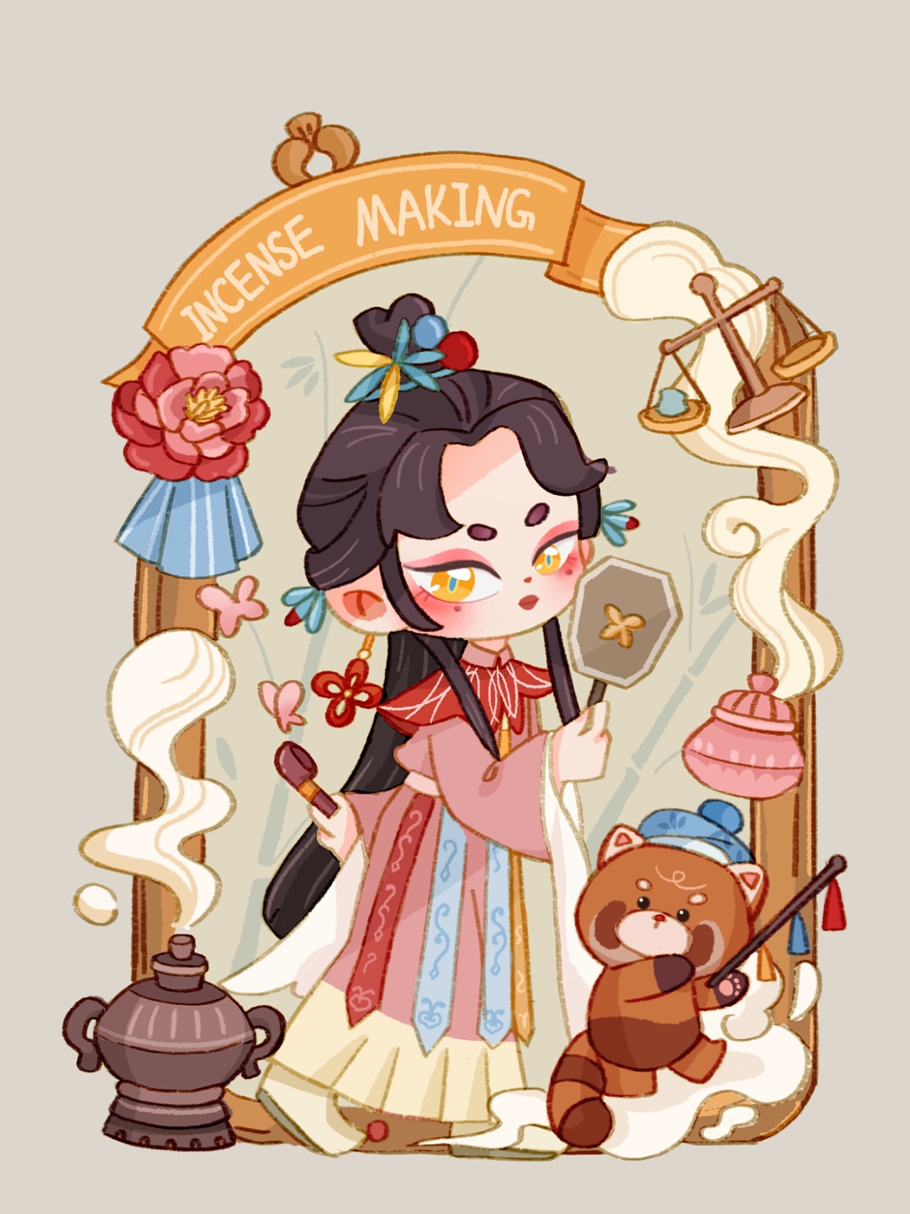 魔法主题中式幻术魔女（图ZMzQ2NTg2Nzg4） - 创作习作 - 站酷设计师木木茹muru原创素材 - 站酷ZCOOL
