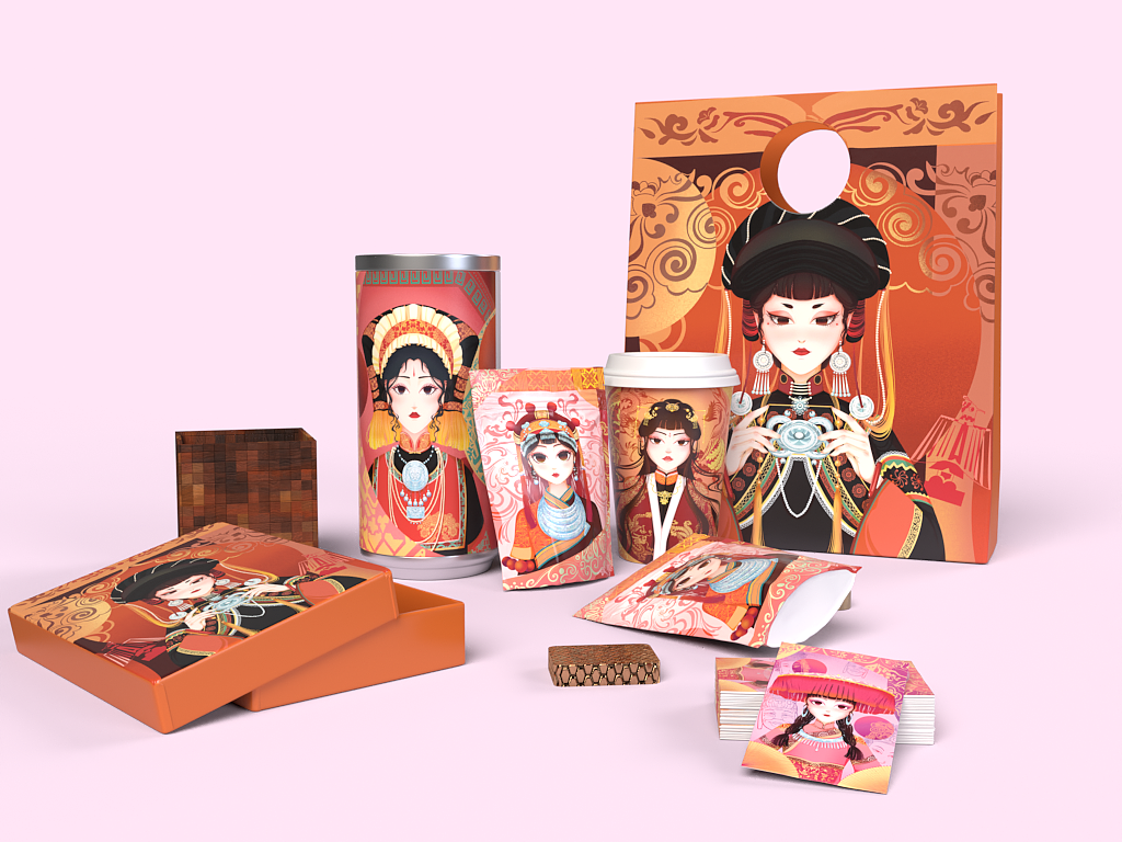 民族之拾贰（图ZMzM1ODMyMjQ0） - 商业插画 - 站酷设计师山也拾墨原创素材 - 站酷ZCOOL