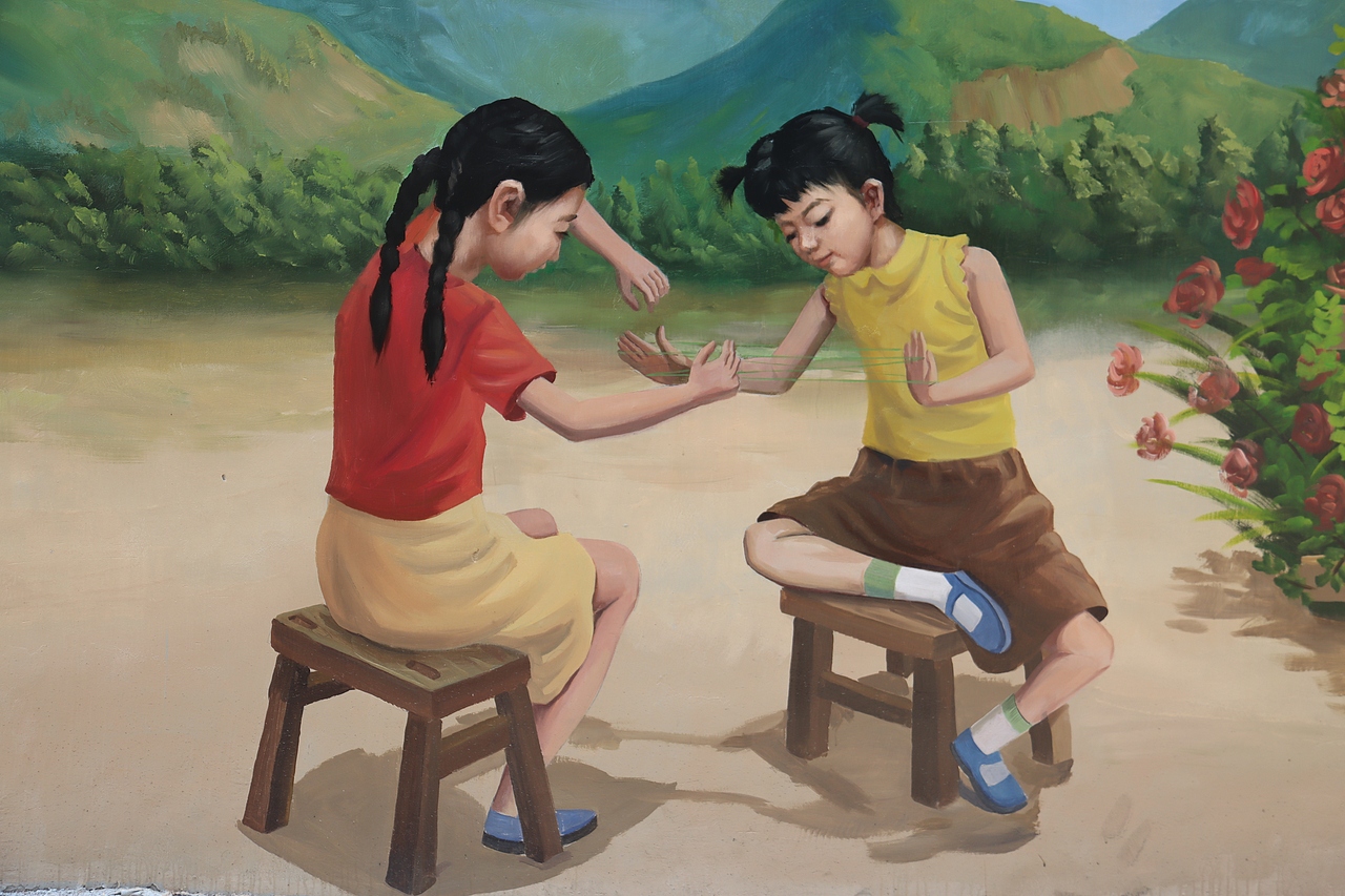 8090后回忆老照片壁画创作