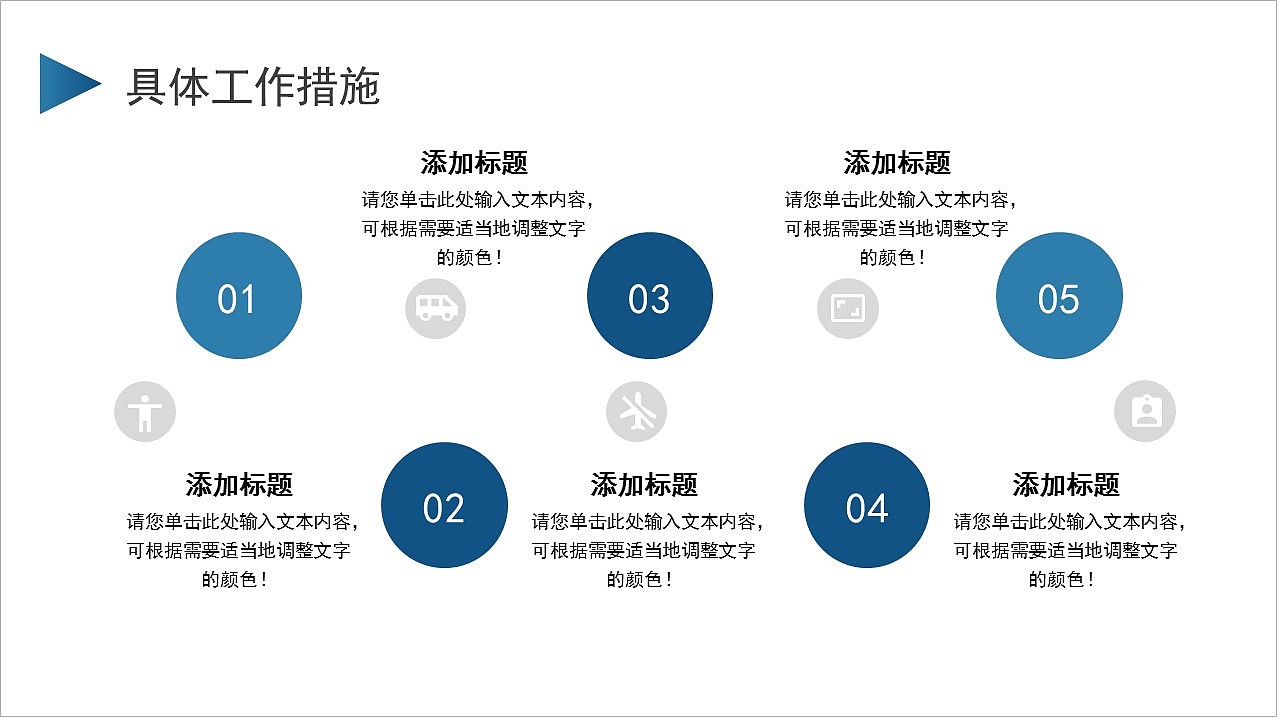 大气蓝色商务风工作述职报告演示PPT模板