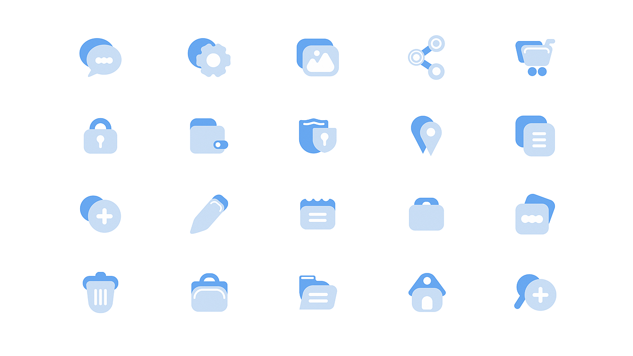 ICON毛玻璃图标设计