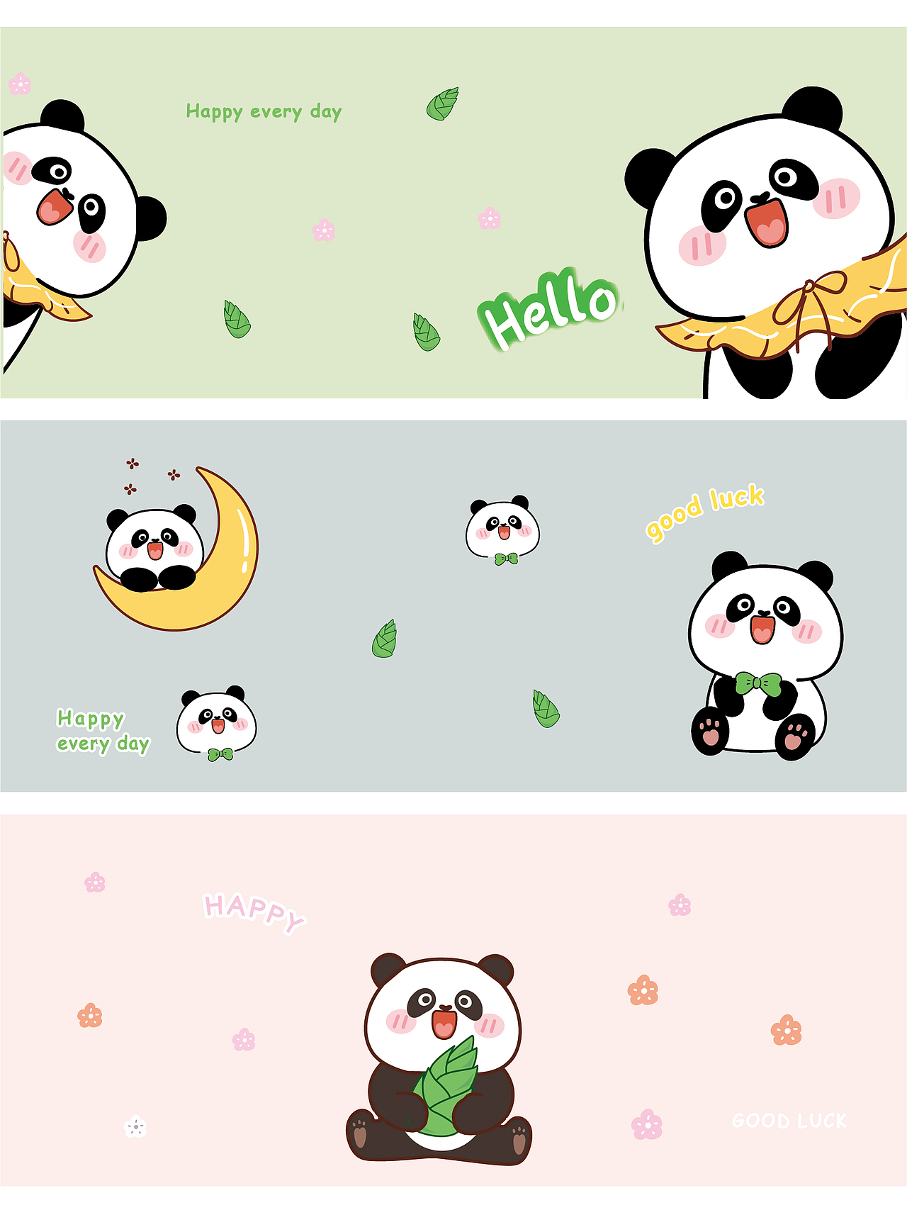 动物卡爱鼠标垫手机壳桌布插画卡通可爱设计