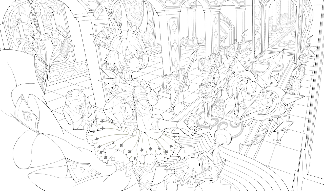 《非人学园》梦游仙境！羊丽二周年纪念时装（图ZMzM1NjgyMDA4） - 商业插画 - 站酷设计师袁动动漫原创素材 - 站酷ZCOOL