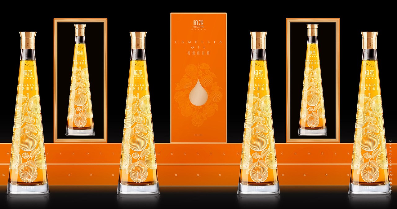 高鹏设计——高端山茶油食用油调味品包装设计