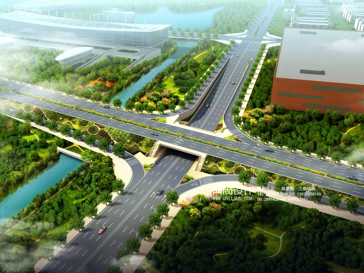 立交桥效果图3